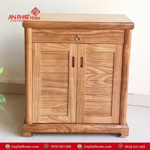 Tủ giày đẹp bằng gỗ tự nhiên T-5518 An Phát Home