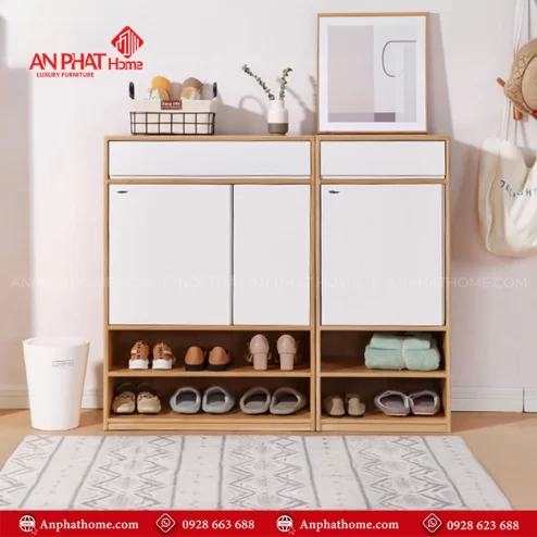 Tủ giày dép gia đình đẹp mắt, sang trọng T-5489 An Phát Home
