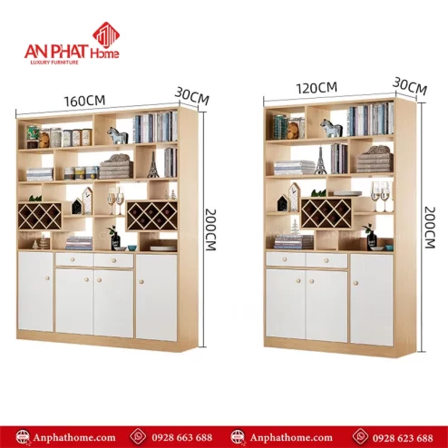 Mẫu tủ giày kết hợp tủ trang trí đẹp