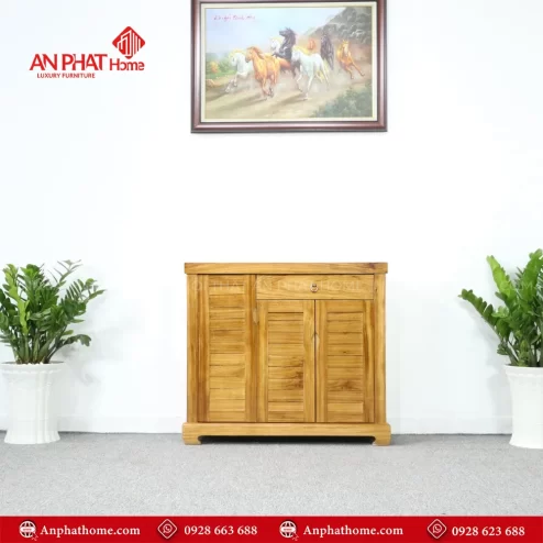 Tủ giày gỗ hương đẹp
