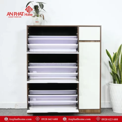 Mẫu tủ giày đẹp hiện đại nhỏ gọn
