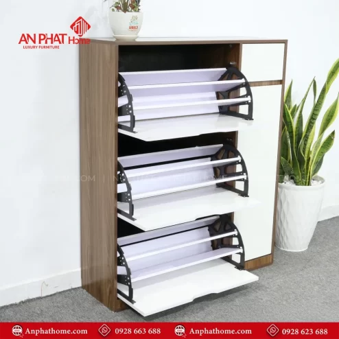 Mẫu tủ giày cánh lật siêu mỏng