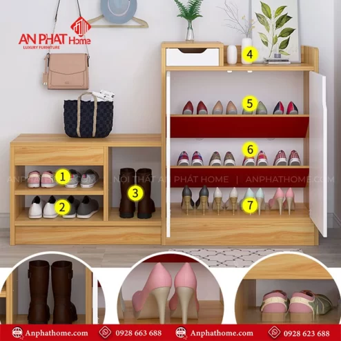 Tu giay go da nang hien dai T 5499 4