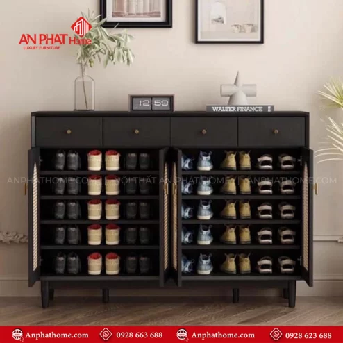 Mẫu tủ giày thông minh đẹp