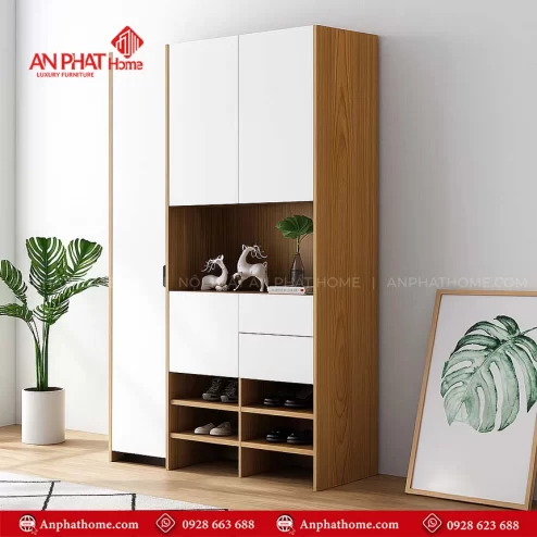 Mẫu tủ giày thông minh đẹp