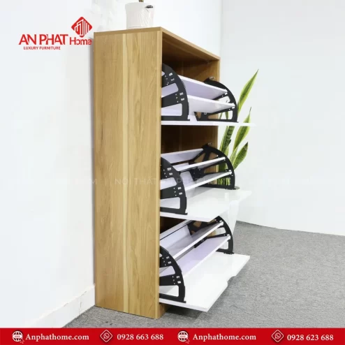 Tu giay nho gon bang go dep T 5507 4