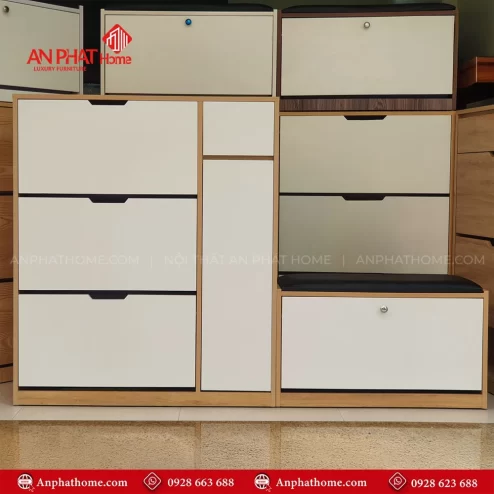 Mẫu tủ giày đẹp hiện đại nhỏ gọn