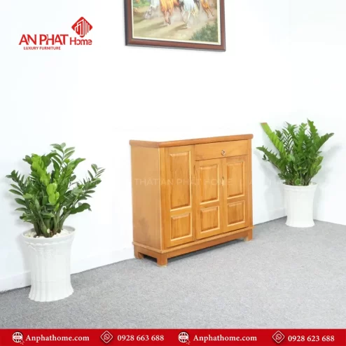 Tủ giày gỗ tự nhiên hiện đại đẹp
