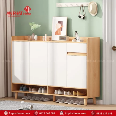 Tủ giày trang trí phòng khách đẹp T-5495 An Phát Home