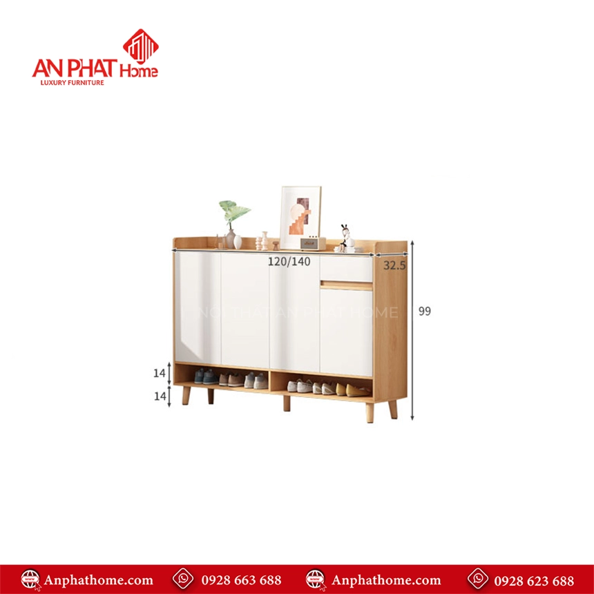 Tủ giày trang trí phòng khách đẹp T-5495 15 Tu giay trang tri phong khach dep T 5495 6