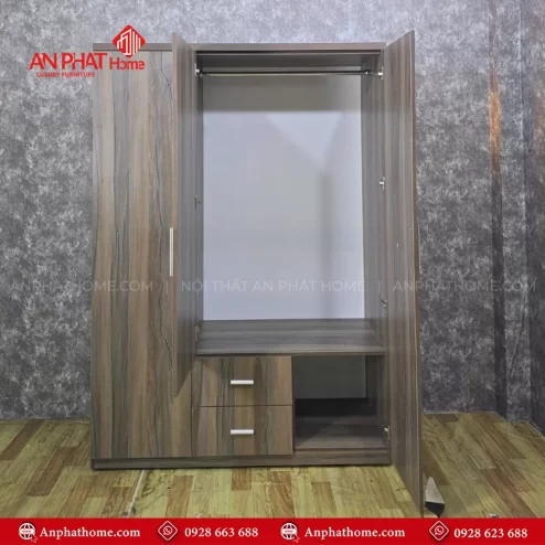 Tủ quần áo gỗ công nghiệp hiện đại