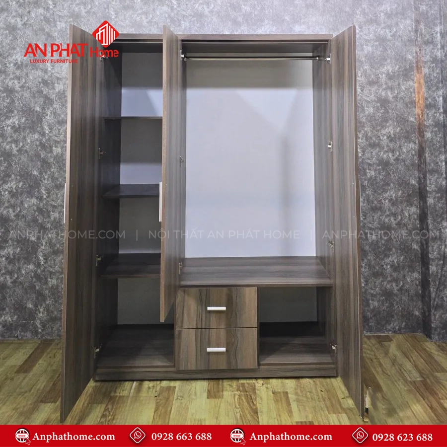 Tủ quần áo gỗ MDF giá rẻ