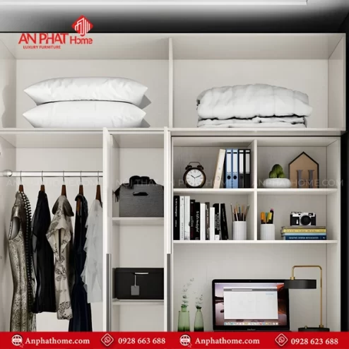 Mẫu tủ đựng quần áo đẹp hiện đại