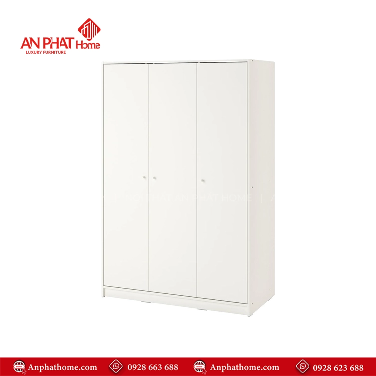 Tủ quần áo 3 cánh mở đẹp TA-648 9 Tủ đựng quần áo gỗ công nghiệp hiện đại