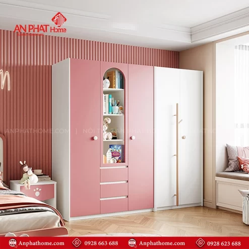 Tủ quần áo bé gái hiện đại TA-631 An Phát Home