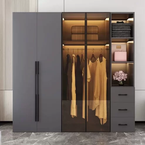 Tủ quần áo cánh kính bằng gỗ MDF đẹp TA-681 An Phát Home