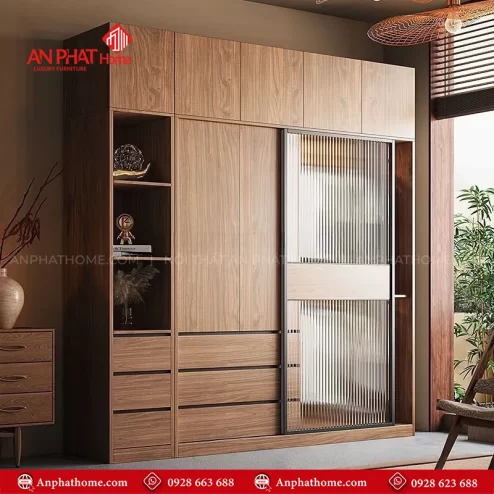 Tủ quần áo cánh kính cao cấp TA-696 An Phát Home