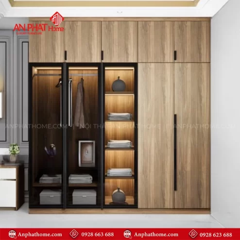 Tủ quần áo cánh kính đẹp TA-612 An Phát Home