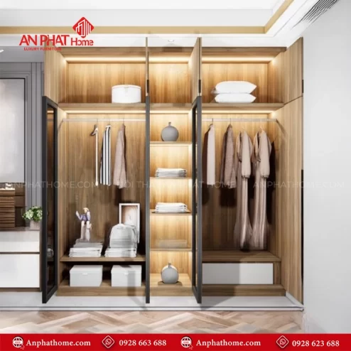 Tủ quần áo gỗ công nghiệp giá rẻ