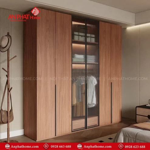Tủ quần áo cánh kính đơn giản mà đẹp TA-660 An Phát Home
