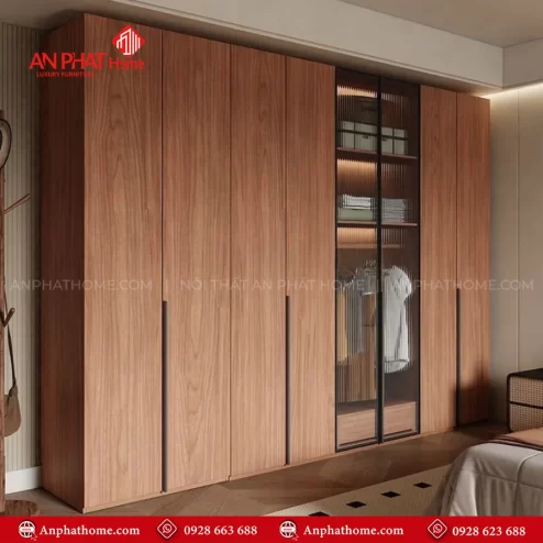 Mẫu tủ quần áo gỗ đẹp hiện đại