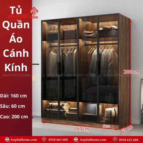 Mẫu tủ quần áo trong phòng ngủ