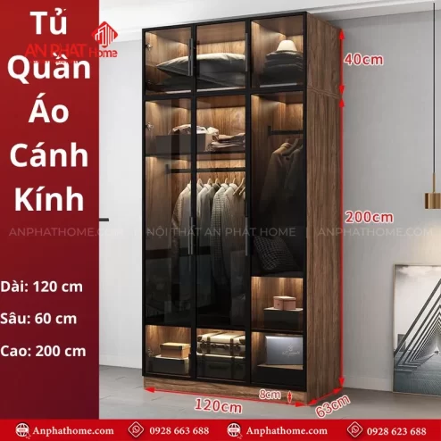 Tủ quần áo gỗ công nghiệp cao cấp