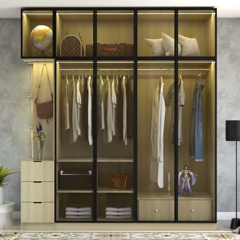 Tủ quần áo cánh kính mở sang trọng TA-699 An Phát Home