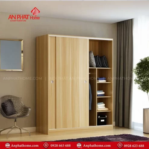 Tủ quần áo cánh lùa TA-602 An Phát Home