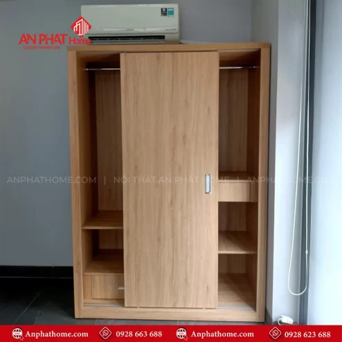Mẫu tủ quần áo cánh lùa 2 cánh
