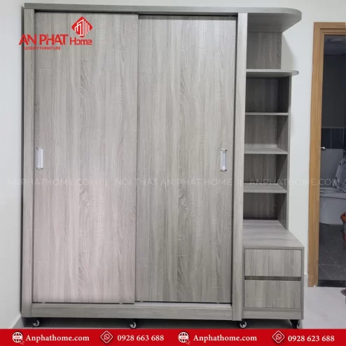 Tủ quần áo cánh lùa gỗ MDF TA-620 An Phát Home