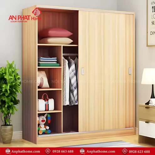 Mẫu tủ quần áo gỗ đẹp hiện đại