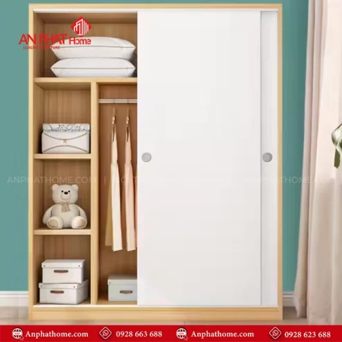 Tủ quần áo gỗ 2 cánh