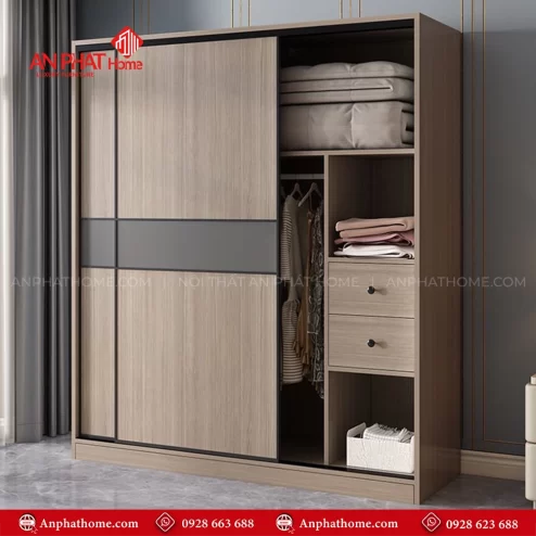 Mẫu tủ quần áo trong phòng ngủ hiện đại