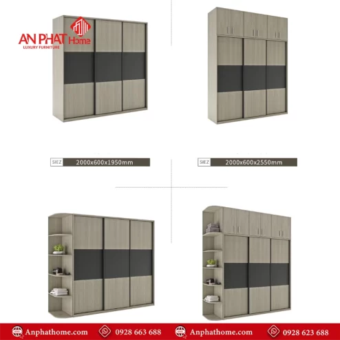 Top mẫu tủ quần áo gỗ công nghiệp đẹp