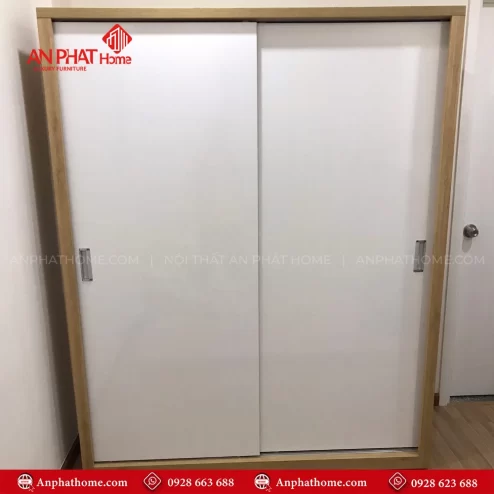 Mẫu tủ quần áo cánh lùa 2 cánh