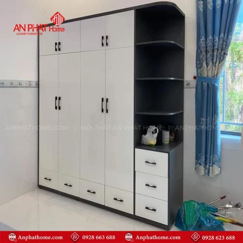 Tủ quần áo gỗ công nghiệp cao cấp