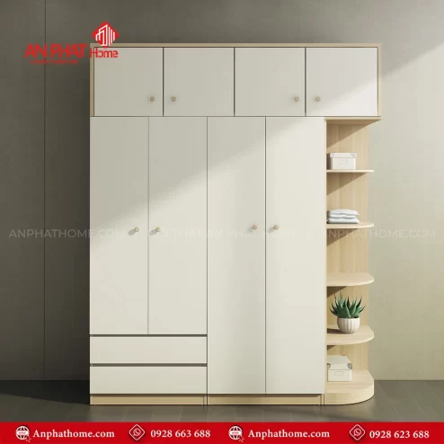 Mẫu tủ quần áo trong phòng ngủ hiện đại