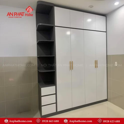 Mẫu tủ quần áo gỗ đẹp hiện đại