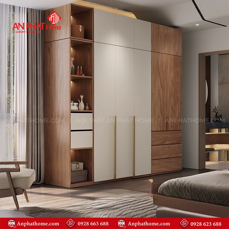 Tủ quần áo đa năng hiện đại TA-656 15 Tủ quần áo thiết kế theo yêu cầu