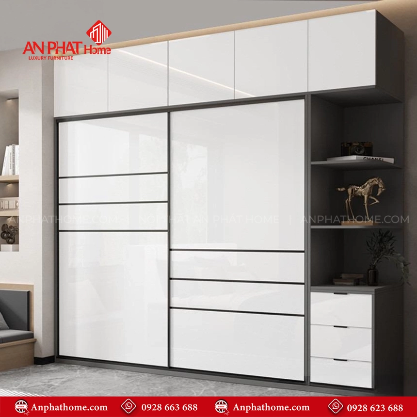 Tủ quần áo đơn giản mà đẹp TA-603 13 Tủ quần áo đơn giản mà đẹp TA-603 An Phát Home