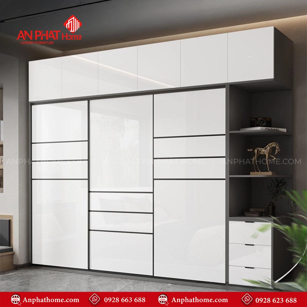 Tủ quần áo đơn giản mà đẹp TA-603 14 Mẫu tủ quần áo trong phòng ngủ