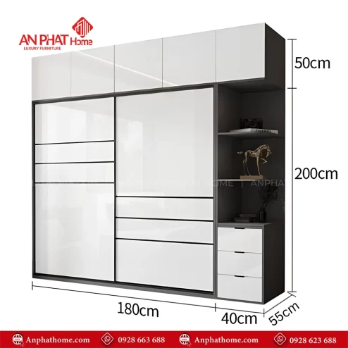 Mẫu tủ quần áo gỗ đẹp hiện đại