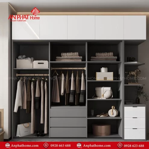 Tủ quần áo gỗ công nghiệp