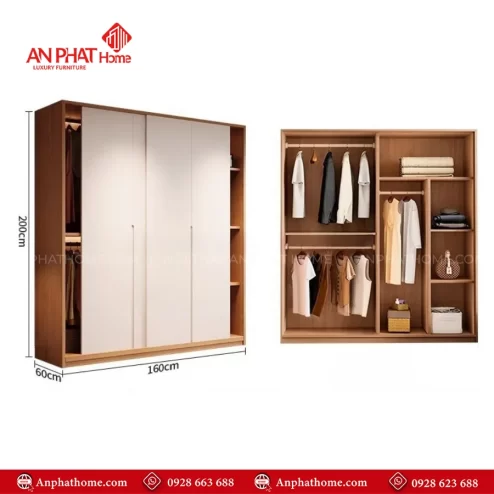 Tu quan ao go MDF cua lua TA 661 8