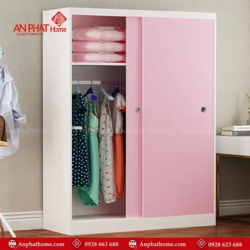 Thiết kế mẫu tủ quần áo gỗ trong phòng ngủ