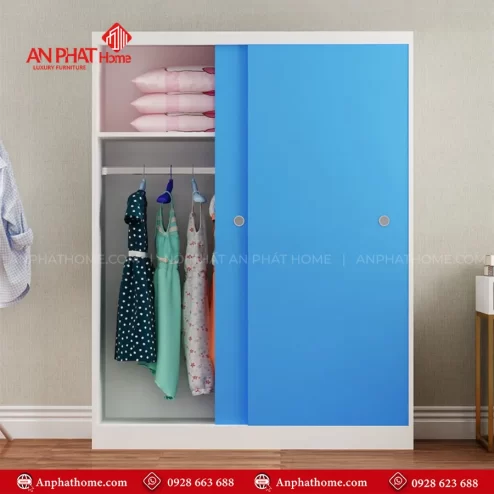 Mẫu tủ quần áo 2 buồng hiện đại