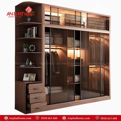 Tủ quần áo gỗ công nghiệp giá rẻ