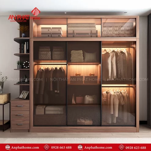 Mẫu tủ đựng quần áo theo yêu cầu