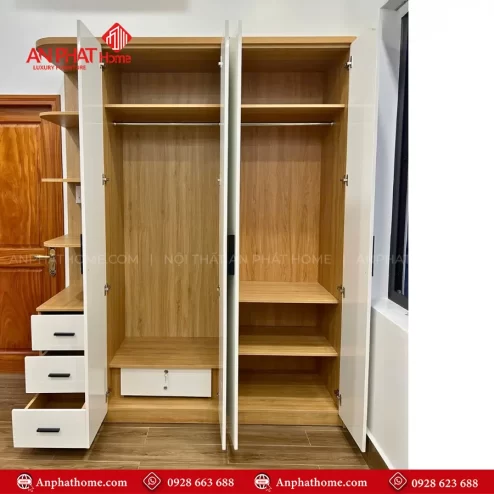 Tu quan ao go cong nghiep 4 canh TA 677 4